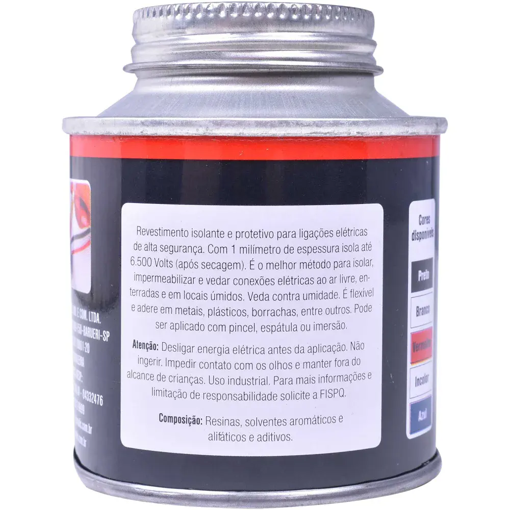 Fita isolante líquida branca 200 ml quimatic tapmatic — fotografia 3