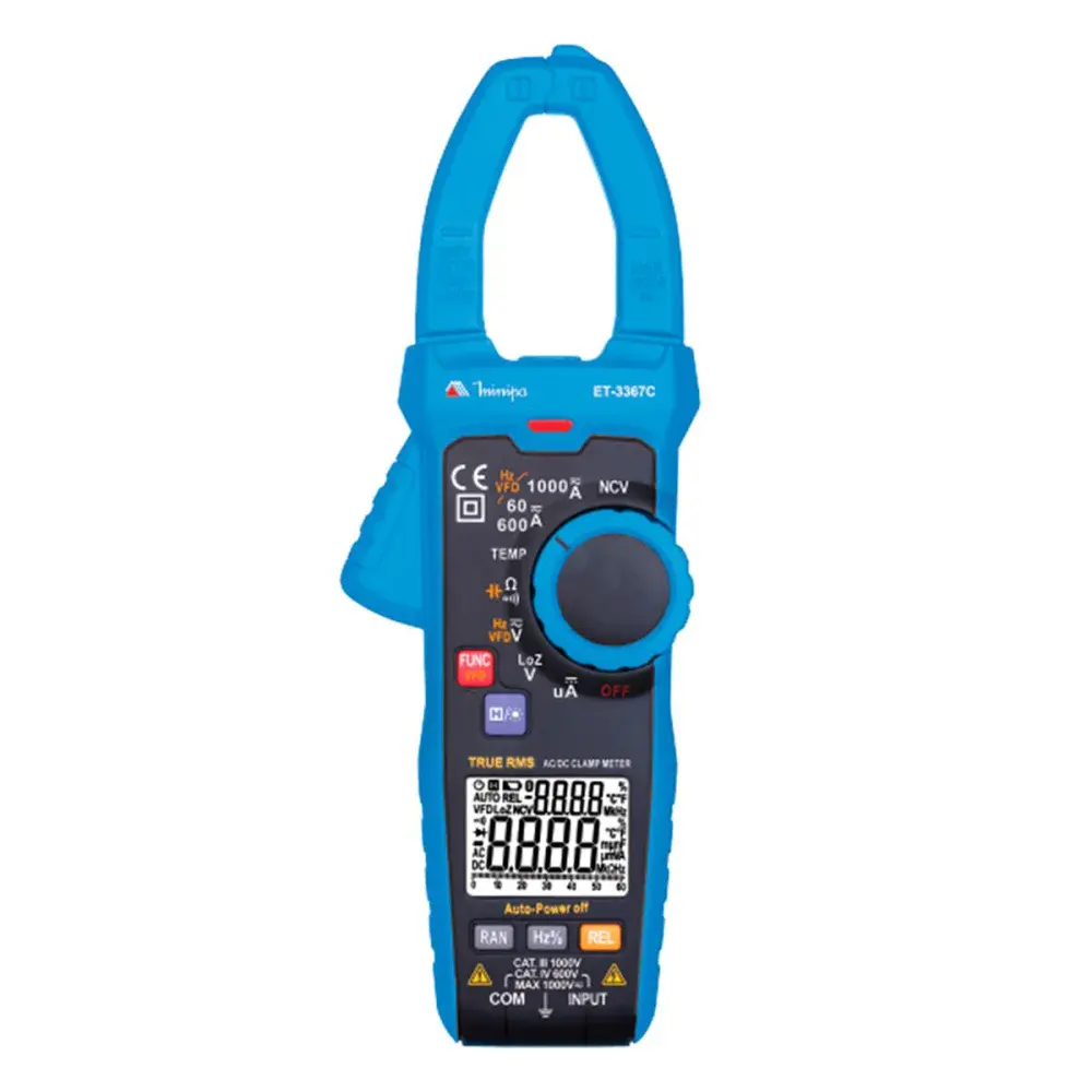 Alicate amperimetro et 3367C cat iv 600V Minipa