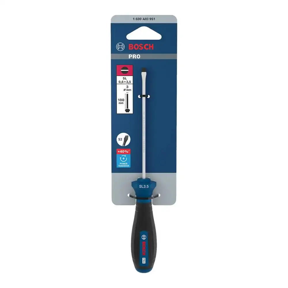 Chave de fenda PRO SL 0.6X3.5X100MM bosch Bosch Ferramentas Manuais — fotografia 4