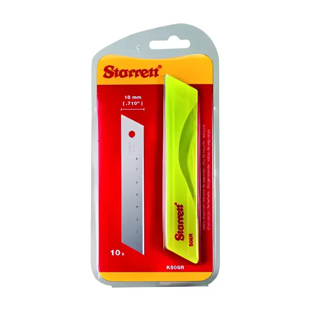 Lâminas para estilete 18MM 10 peças KS06R-1 Starrett