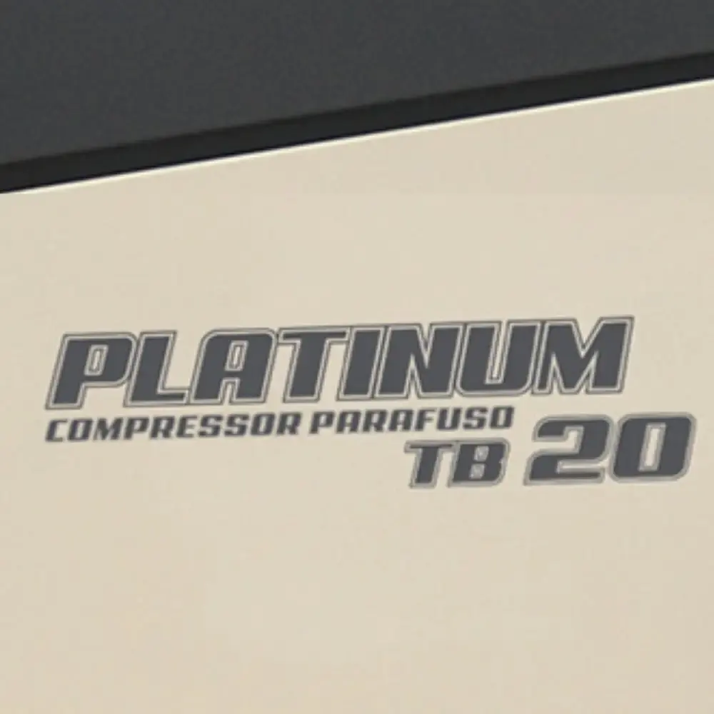 Compressor de parafuso platinum com reservatório 360L 20HP 10BAR 380V TB20 techto — fotografia 3