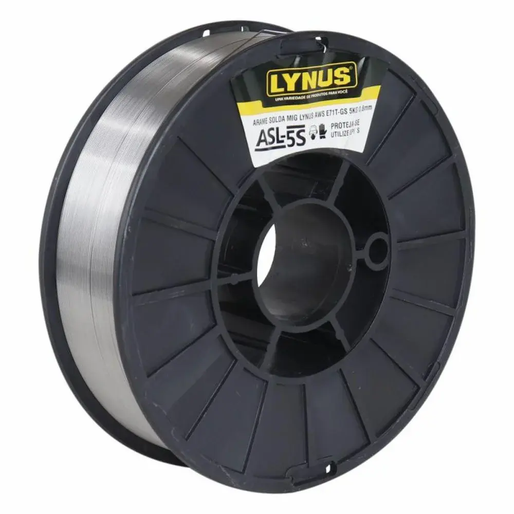 Arame de solda ASL-5S mig aws para uso sem gás Lynus — fotografia 3