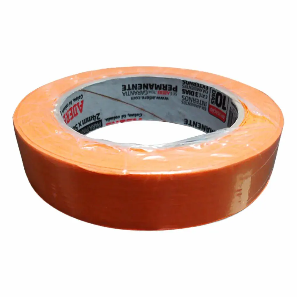 Fita crepe A128 laranja 24MMX50M Adere — fotografia 2