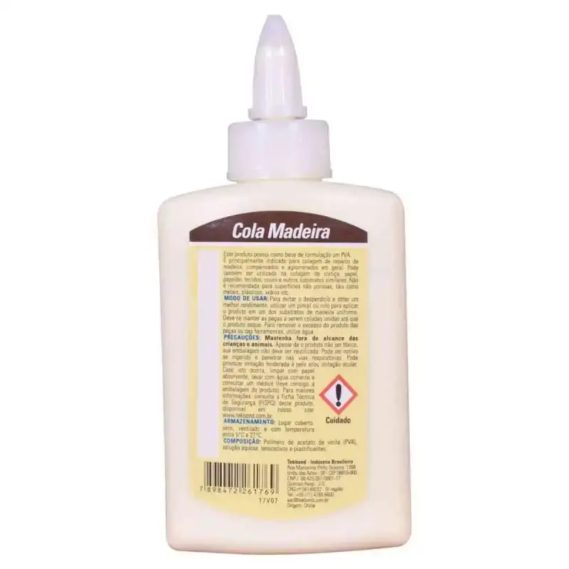 Cola de madeira 100 GR Tekbond — fotografia 3