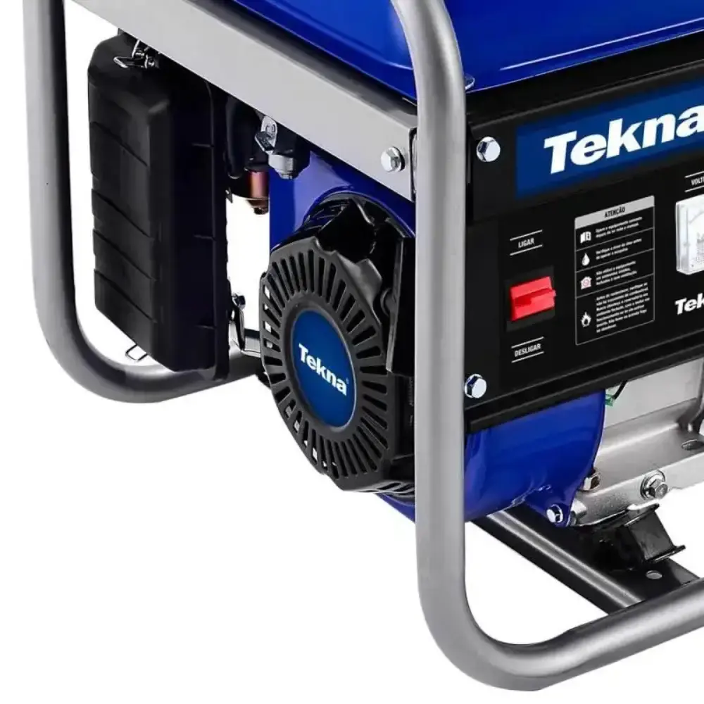 Gerador de energia à gasolina 6.5HP 3.1KVA 4 tempos bivolt GT3500FB Tekna — fotografia 4