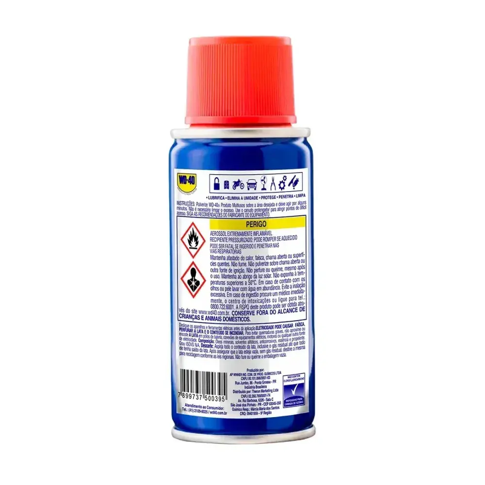 Oléo lubrificante desengripante aerossol 100ML Wd-40 — fotografia 10