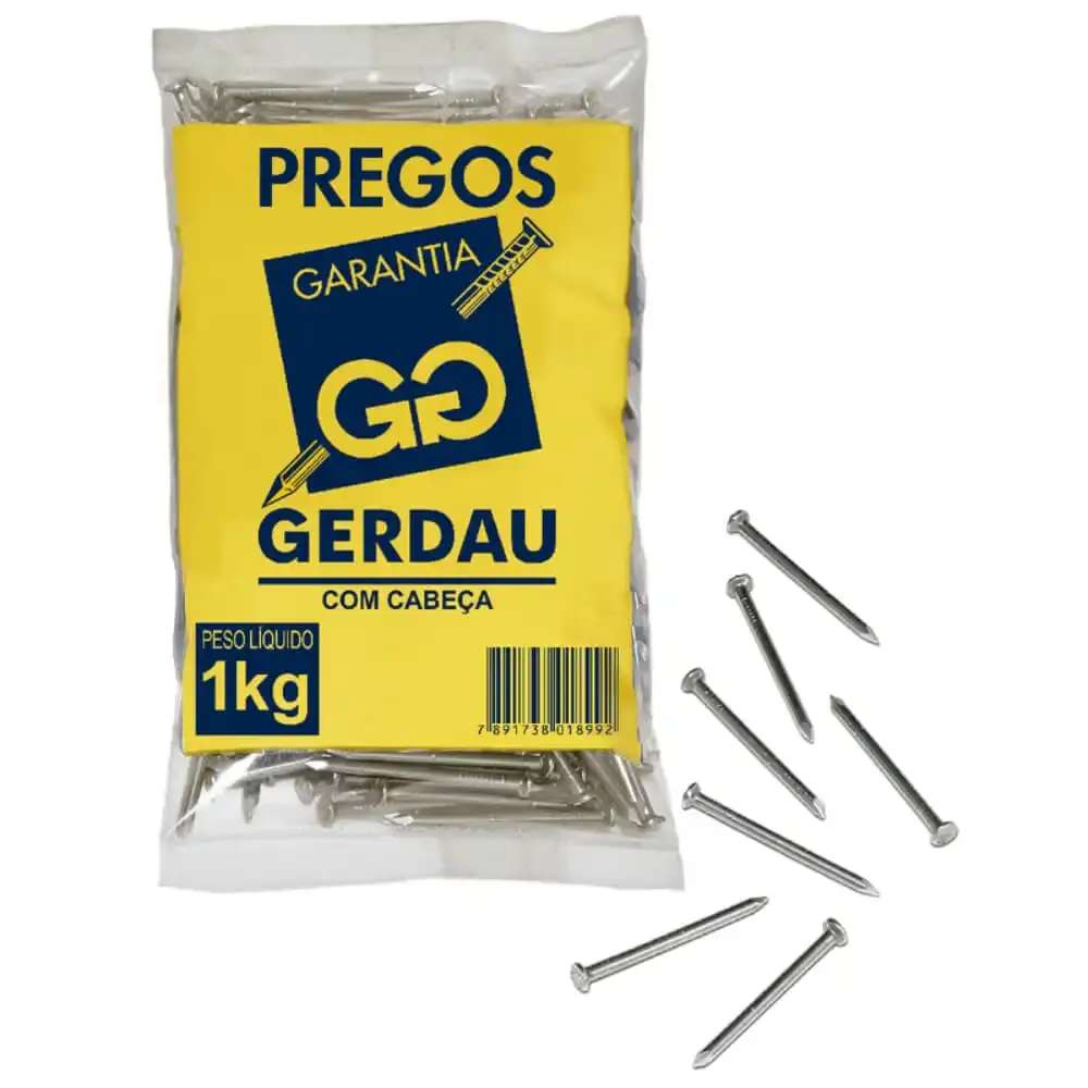 Prego com cabeça 16X24 1KG gerdau — fotografia 4
