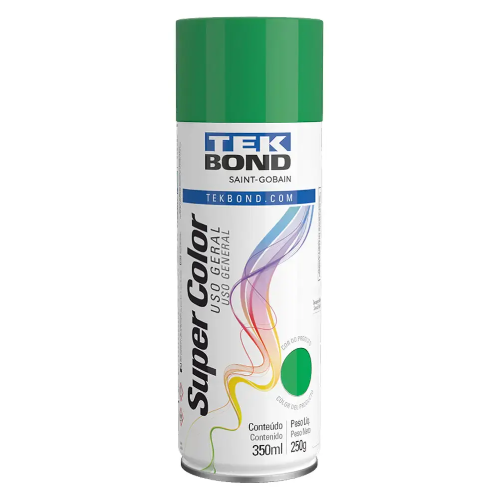 Tinta spray 350ML verde 23161006900 Tekbond — fotografia de referência