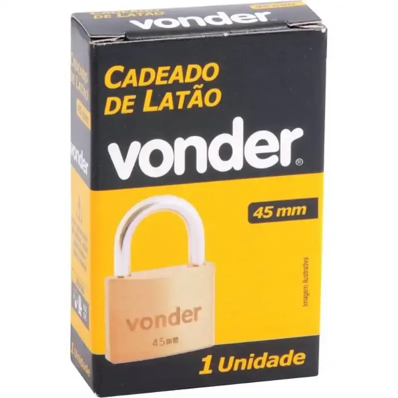 Cadeado de latão 45 MM Vonder — fotografia 2
