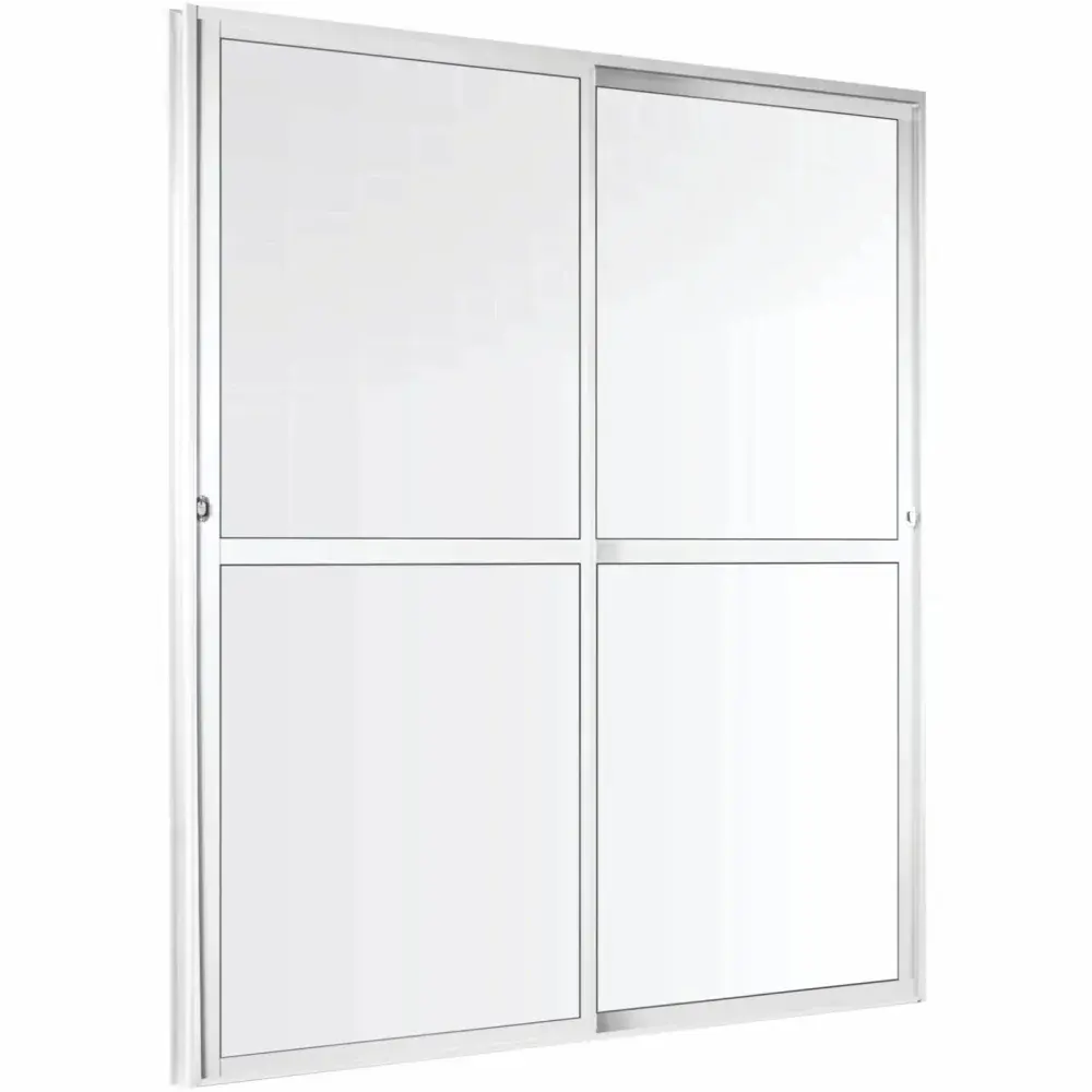 Porta balcão spp em alumínio br 2 folhas vl 210X160CM Aluvid — fotografia 5