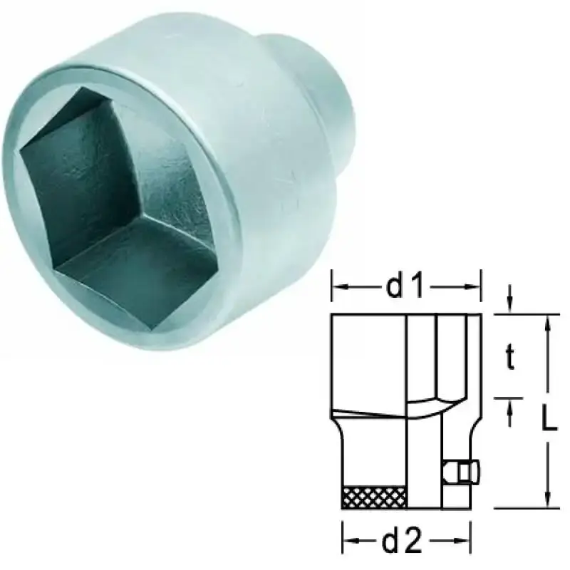Soquete Encaixe Sextavado 1 POL x 65 MM 018.007 21-65 GEDORE — fotografia 3