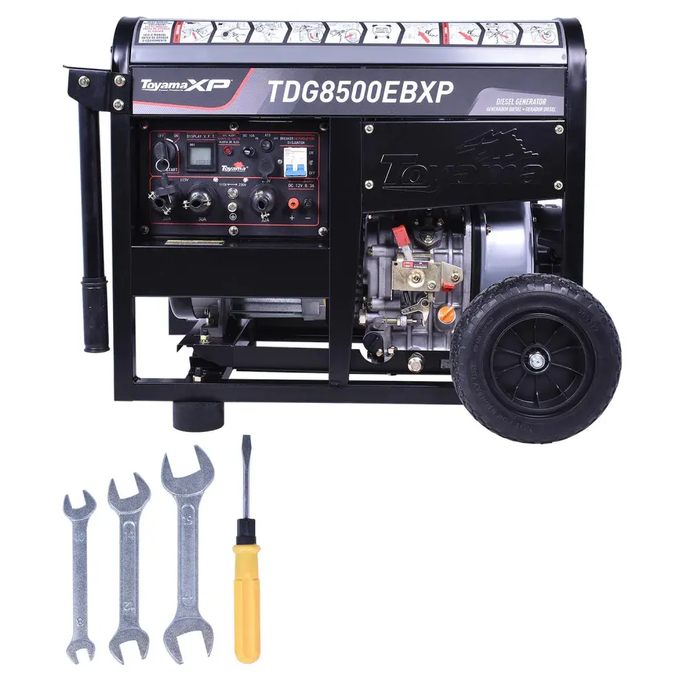 Gerador de energia a diesel TDG5800EBXP 498CC 3600RPM 13.5 hp biv Toyama — fotografia de referência