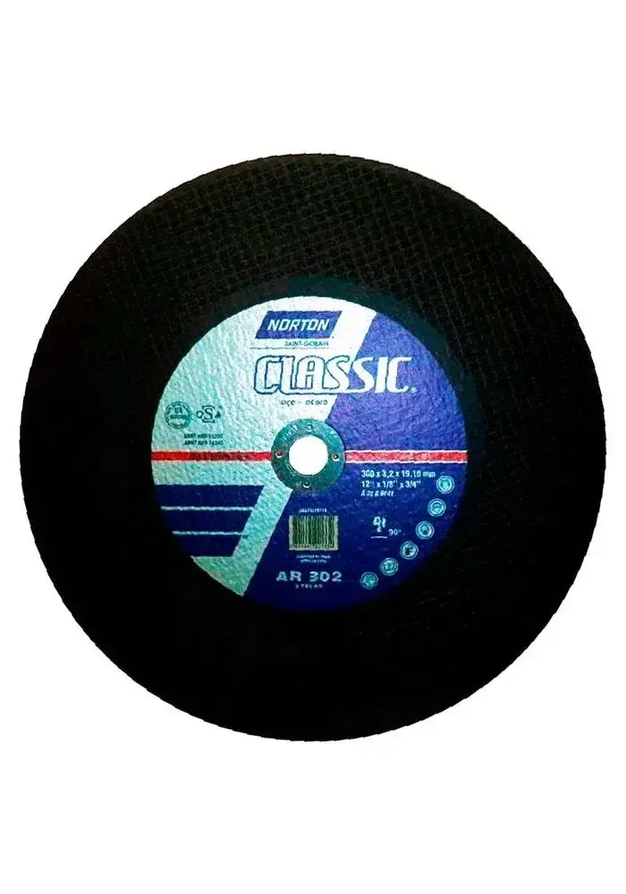 Disco de corte 12 pol c/ furo de 3/4 AR302 Norton