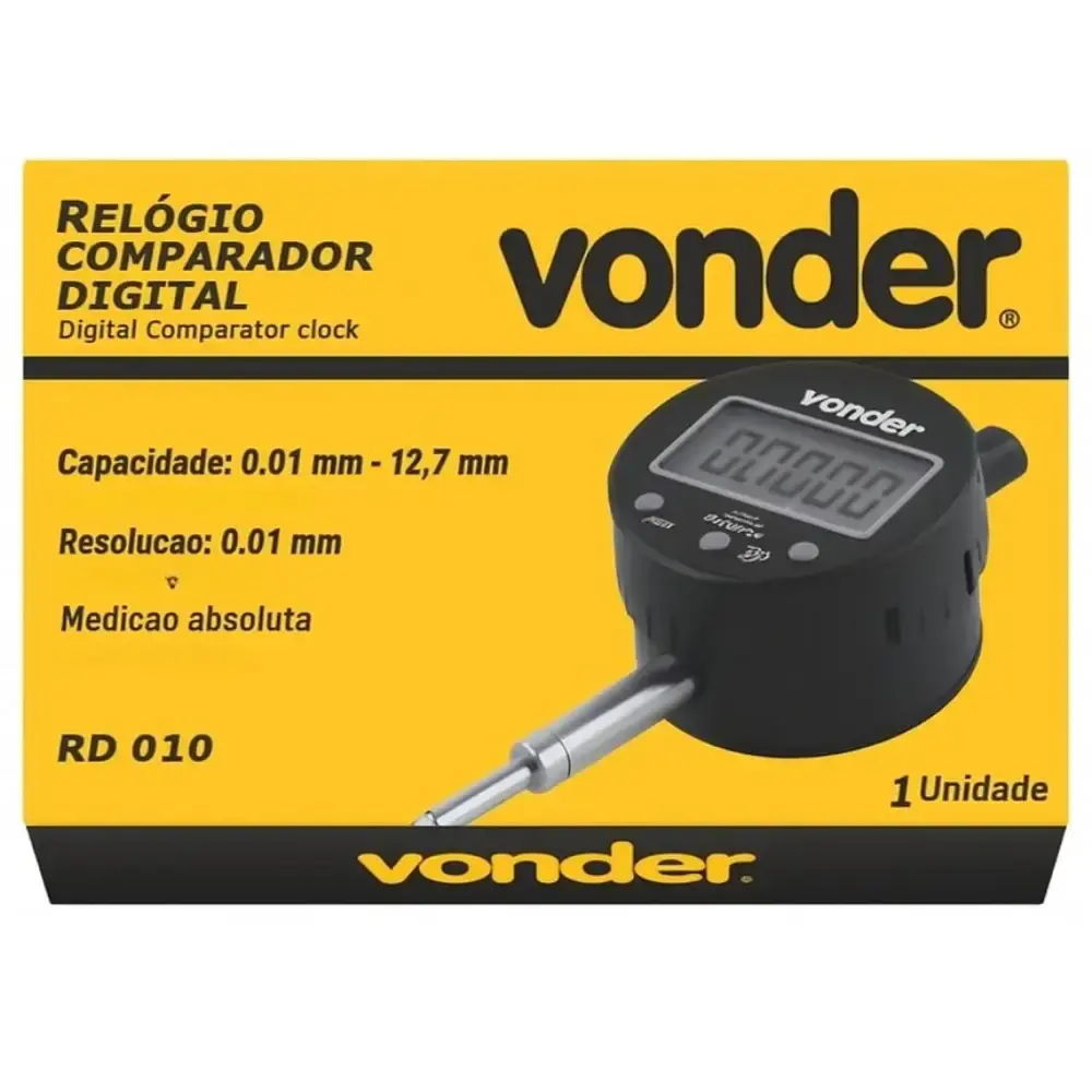 Relógio comparador digital 10MM RD-010 Vonder — fotografia 5