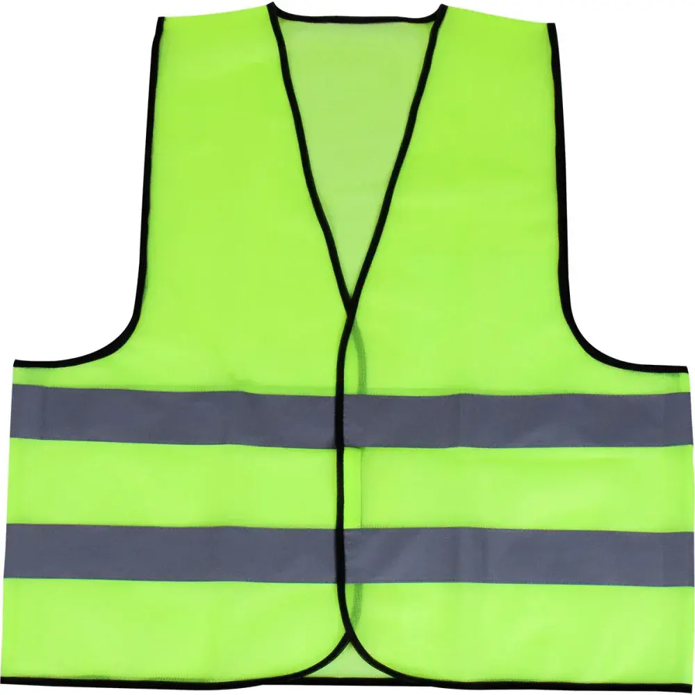 Colete refletivo em poliéster sem bolso amarelo Kala