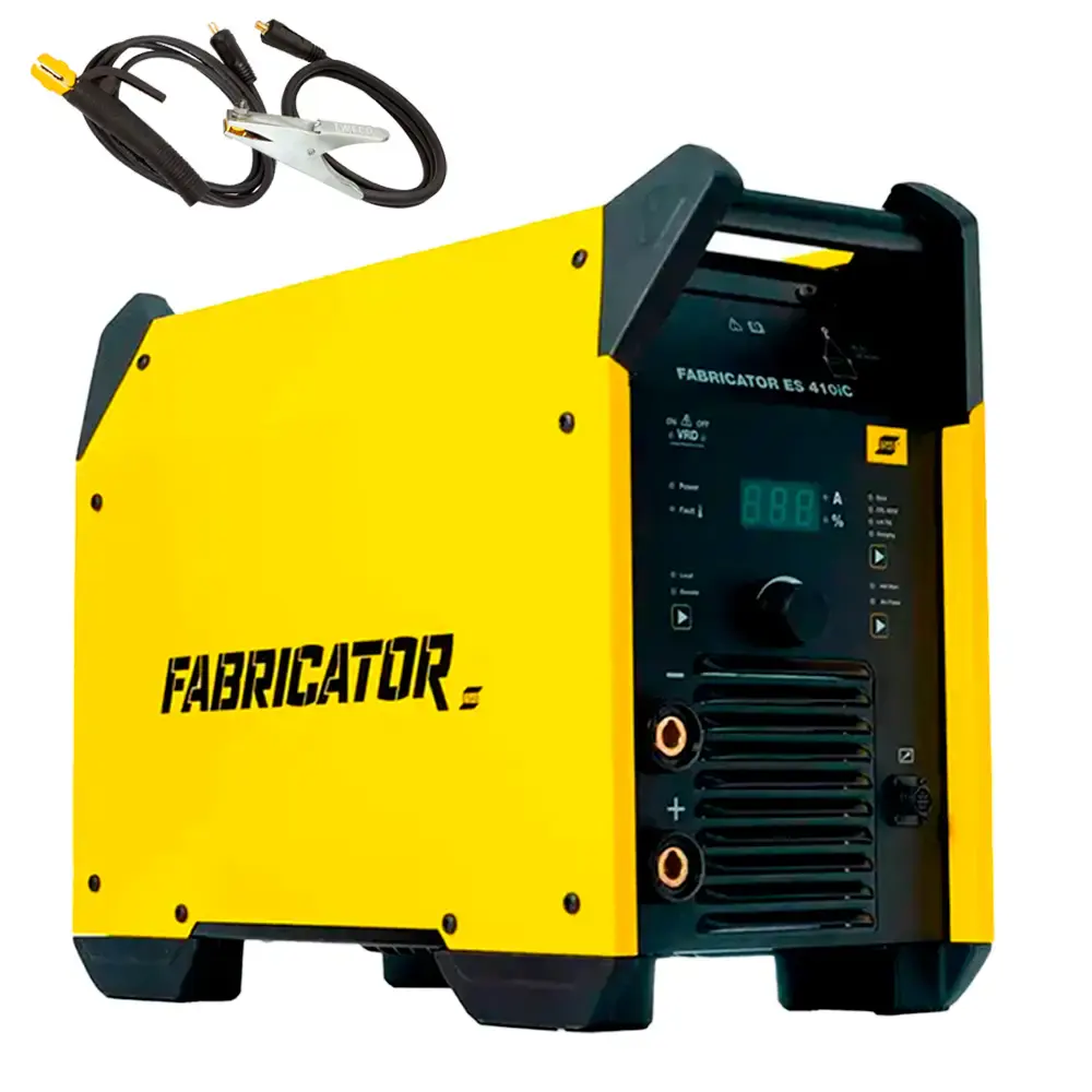 Máquina Solda Inversora TIG/MMA Trifásica 380/440V ES410IC 747094 + 2 cabos 5m 400AMP para Solda 400