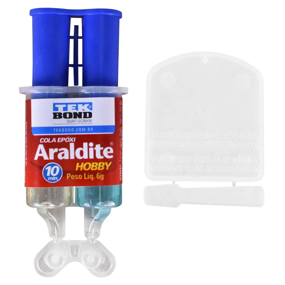 Adesivo hobby Araldite com seringa blister 6G tekbond