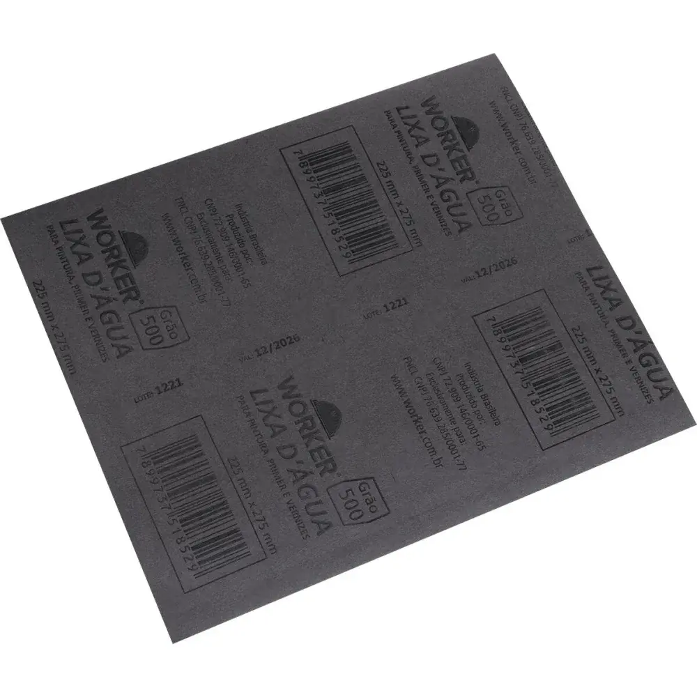 Lixa dágua GR500 225MM x 275MM Worker — fotografia 4