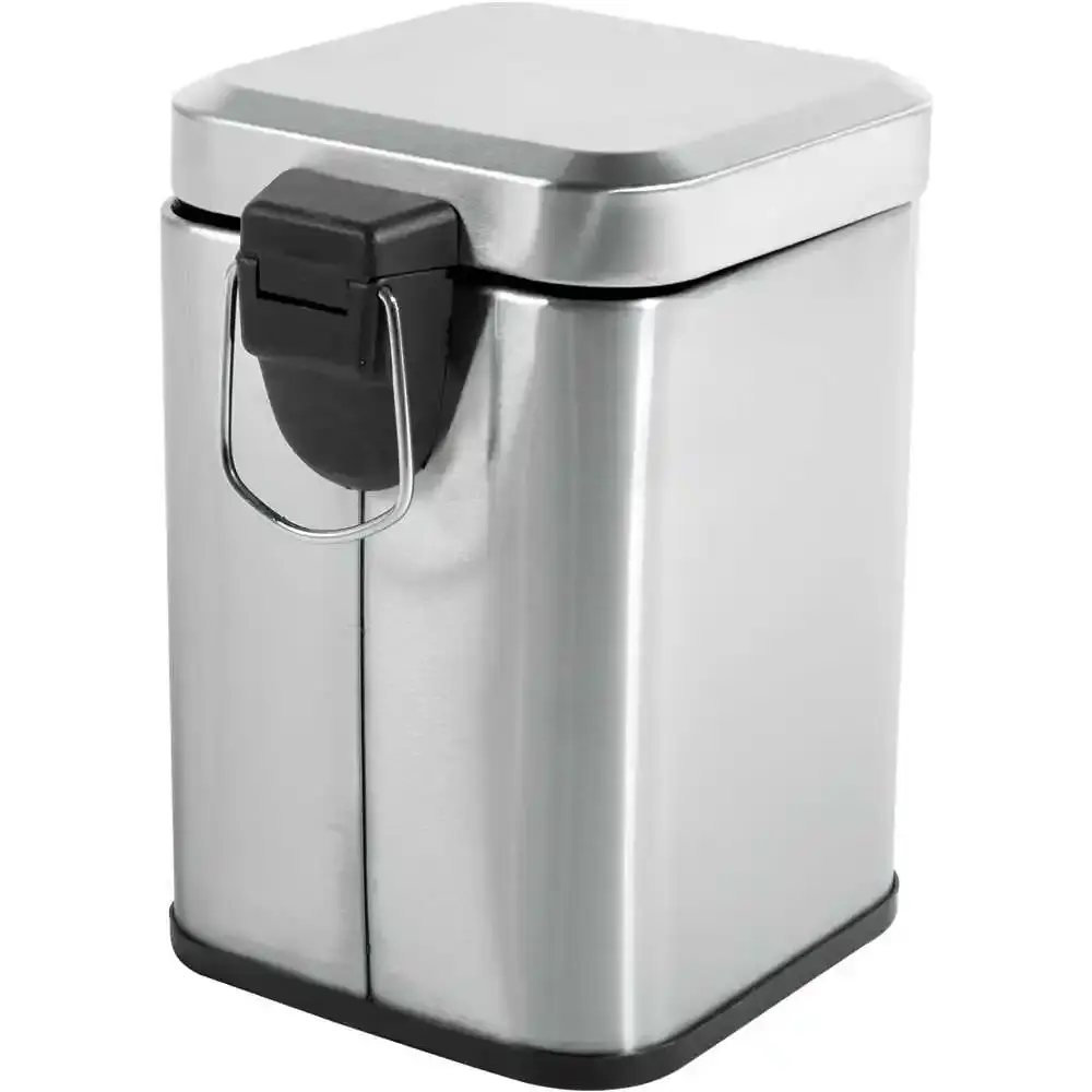 Lixeira retangular 3 litros em inox Vonder — fotografia 6
