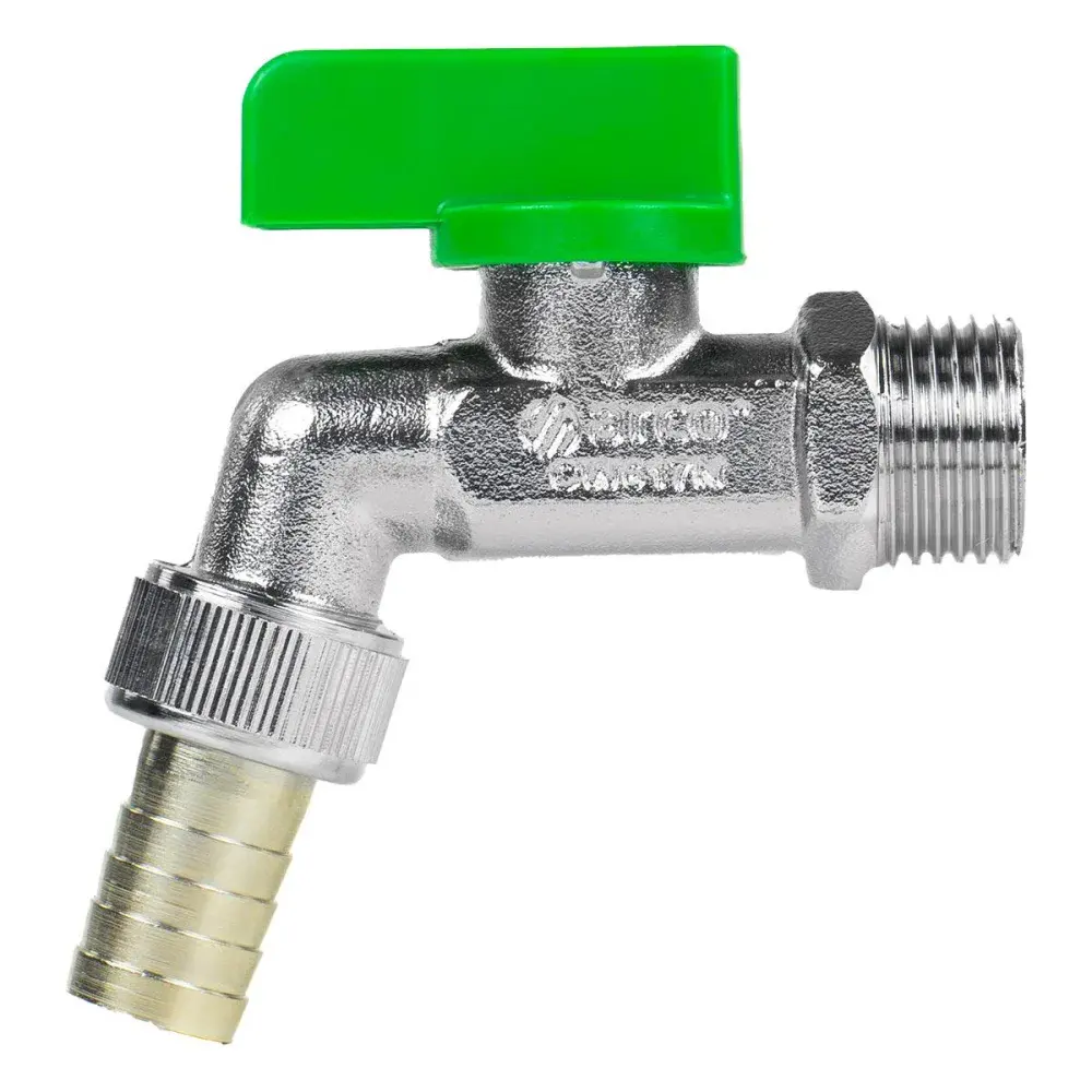 Torneira esfera nano de latão europeu 1/2X1/2 Arco