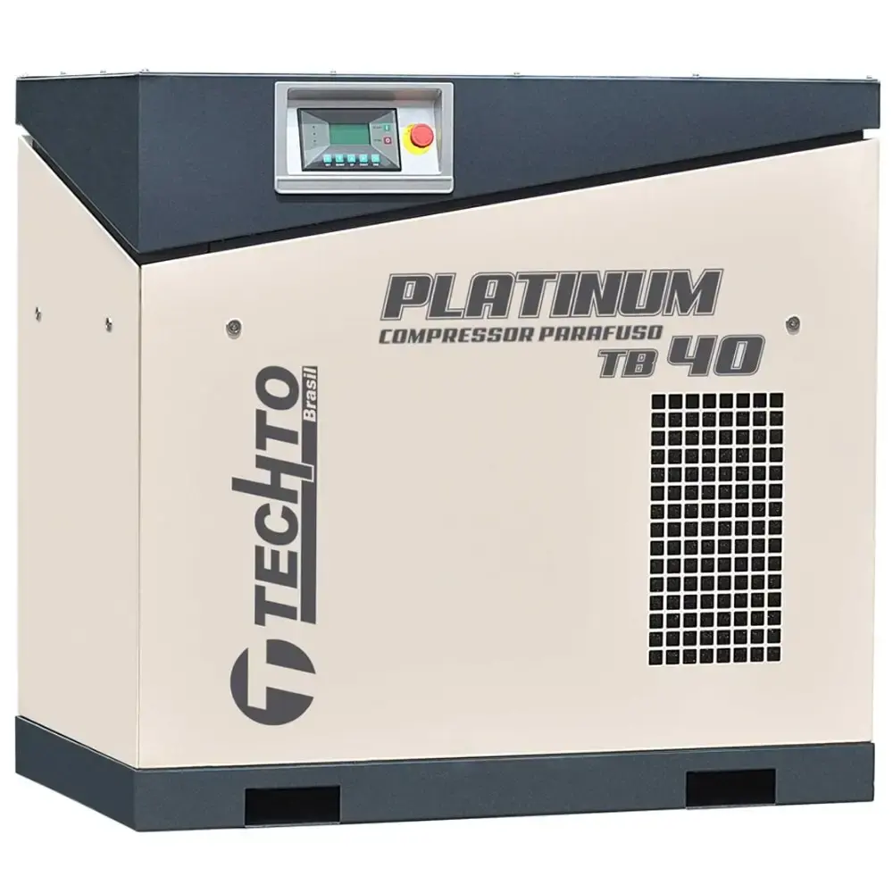 Compressor de parafuso platinum 40HP 8BAR 220V TB40 techto — fotografia de referência