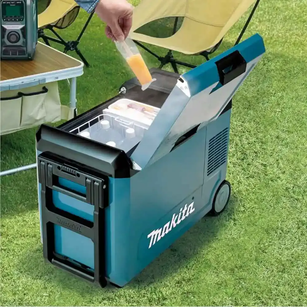 Refrigerador e aquecedor 29 litros portátil a bateria 40V Makita — fotografia 3