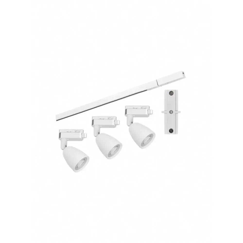 Kit trilho led MR16 3X6W 3000K branco biv Taschibra — fotografia de referência