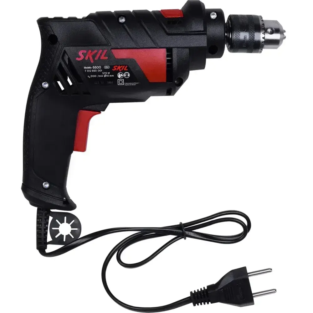 Furadeira de impacto elétrica 6600 10MM 3100RPM 570W 220V Skil — fotografia 10