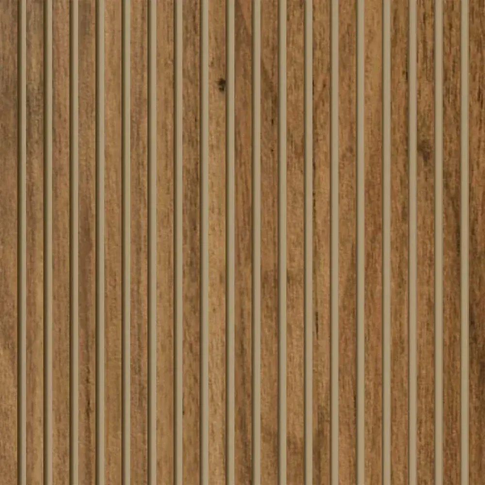 Painel ripado madeto nogueira natural 10CM x 1CM x 10M meu rodapé