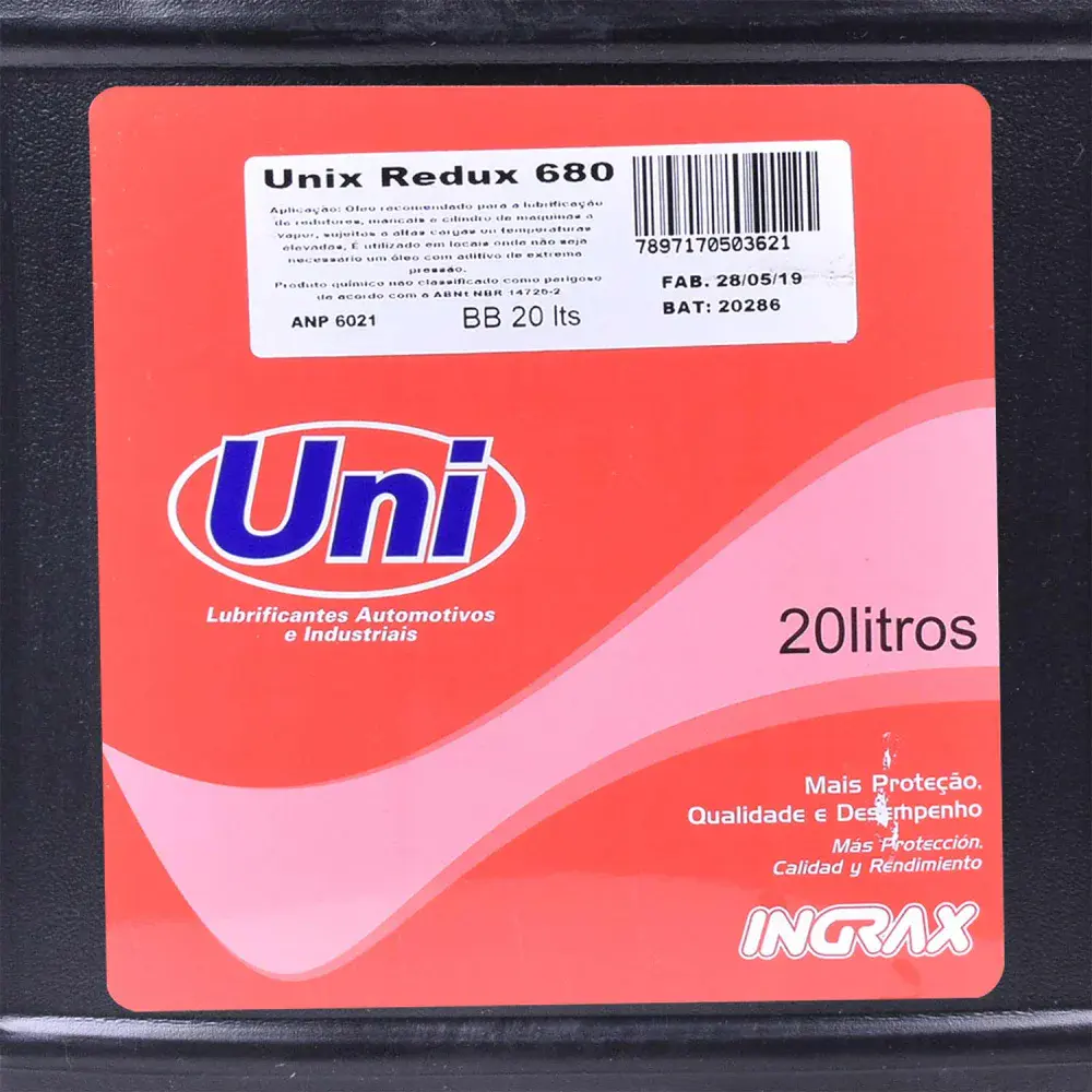 Óleo mineral unix redux 680 Ingrax – 20 litros — fotografia 5