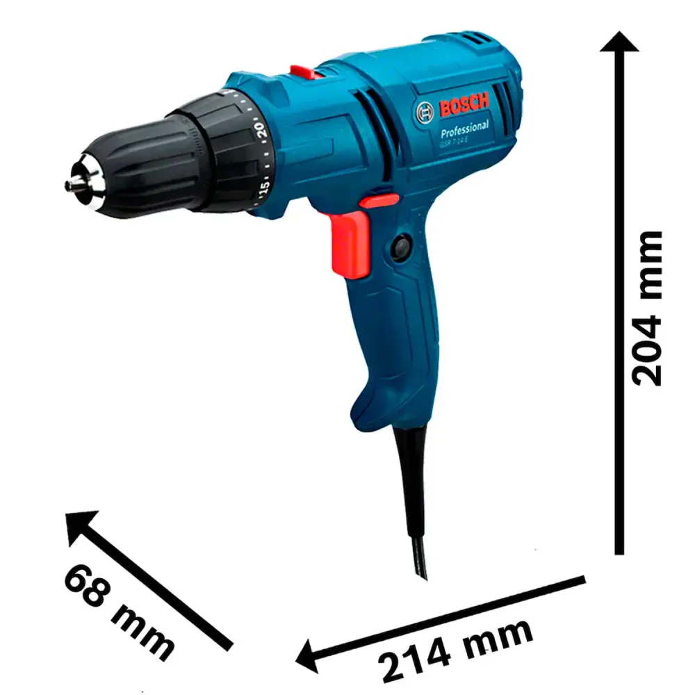 Parafusadeira e furadeira elétrica GSR7-14E 400W 127V Bosch — fotografia 8