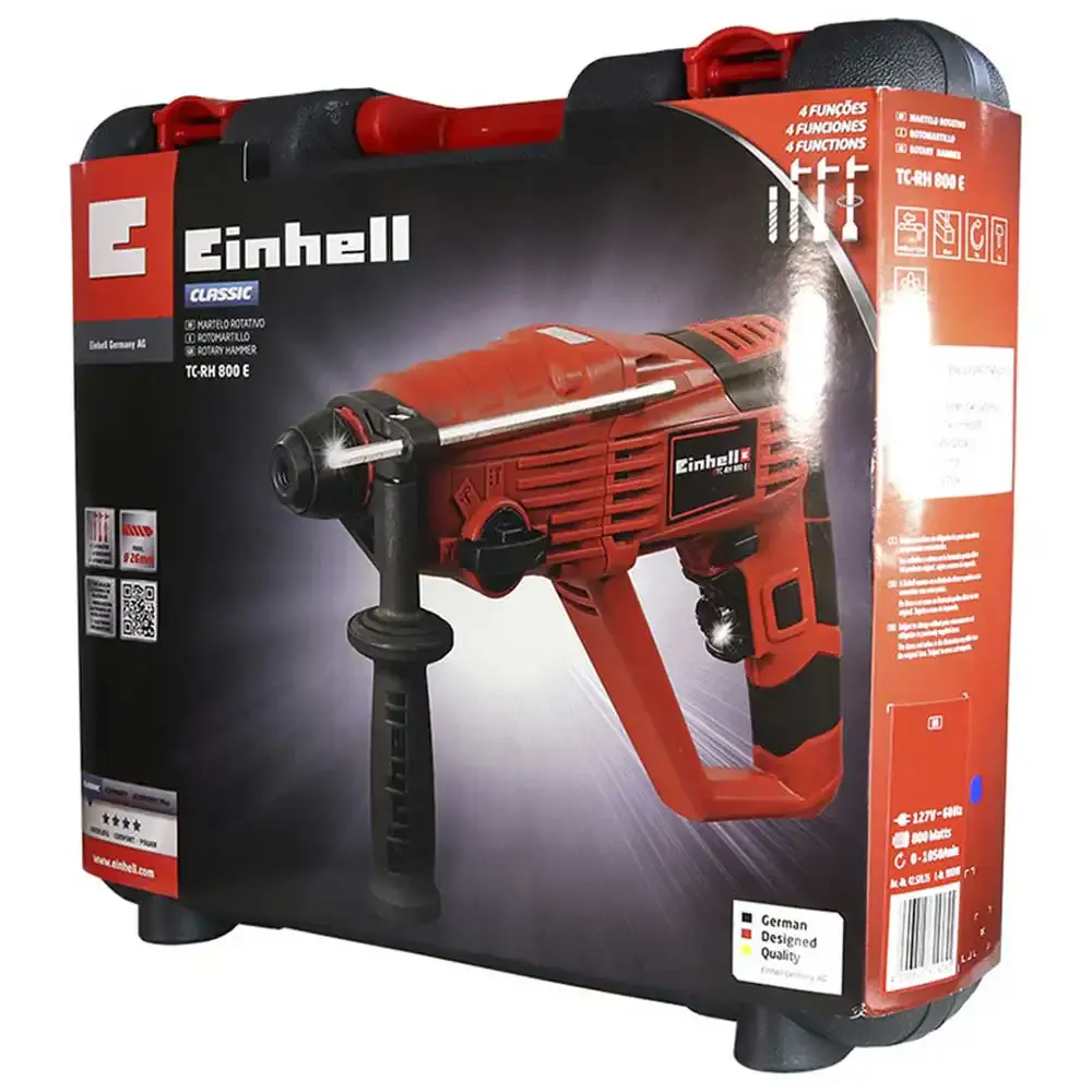 Martelete perfurador rompedor tc-rh 800E 800W Einhell 220 V — fotografia 6