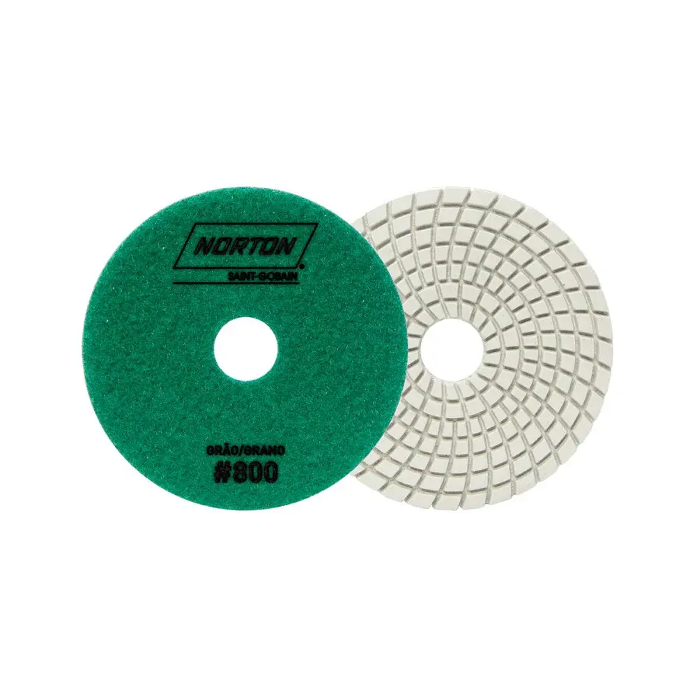 Disco diamantado flexível 100MM grão 800 verde Norton — fotografia de referência