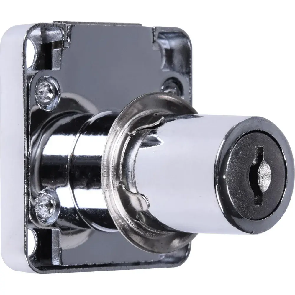 Fechadura universal para gaveta 32MM cromado Kala — fotografia 3