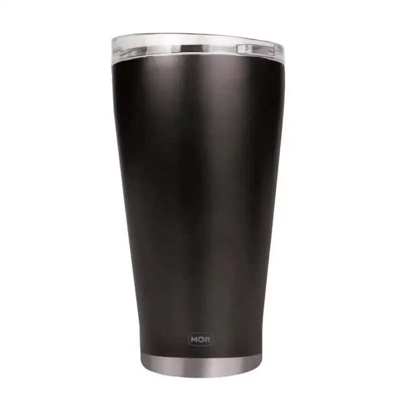 Copo Térmico de Cerveja Preto 700 ML c/ Tampa e Abridor - Conserva até 26h - MOR — fotografia 4