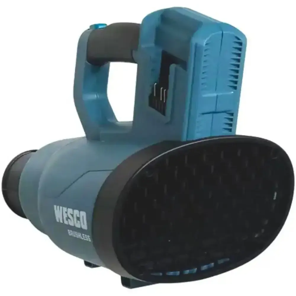 Soprador de folhas 18V WS8518.9 com 2 baterias 18V carregador conversor Wesco — fotografia 4