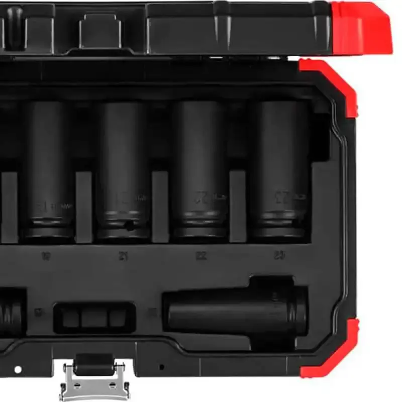 Jogo de soquetes de impacto 1/2 POL longos com 8 peças R63003108 Gedore RED — fotografia 4