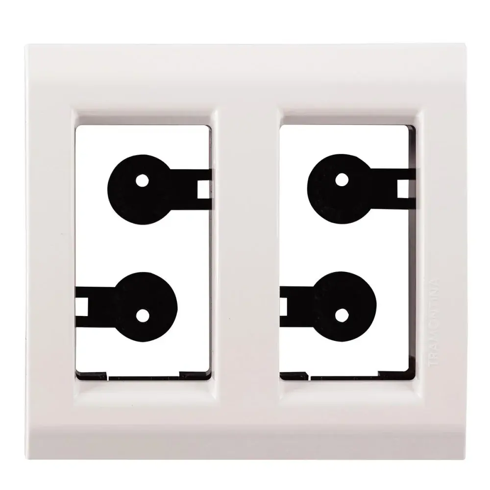 Placa para móvel de 2 posto branco Tramontina — fotografia de referência