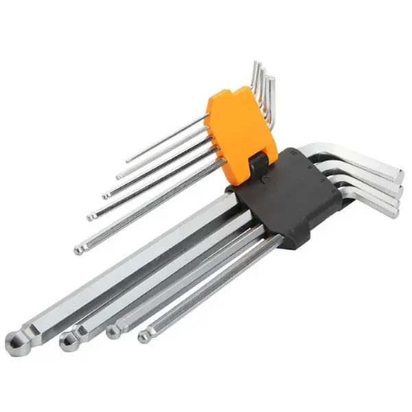 Jogo chave allen abaulada longa 1,5MM - 10MM 9 peças - Tolsen