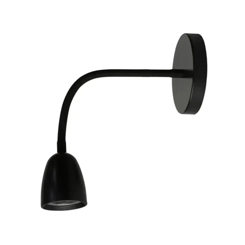 Luminária arandela direct 4W 6500K preto articulável Taschibra — fotografia 3