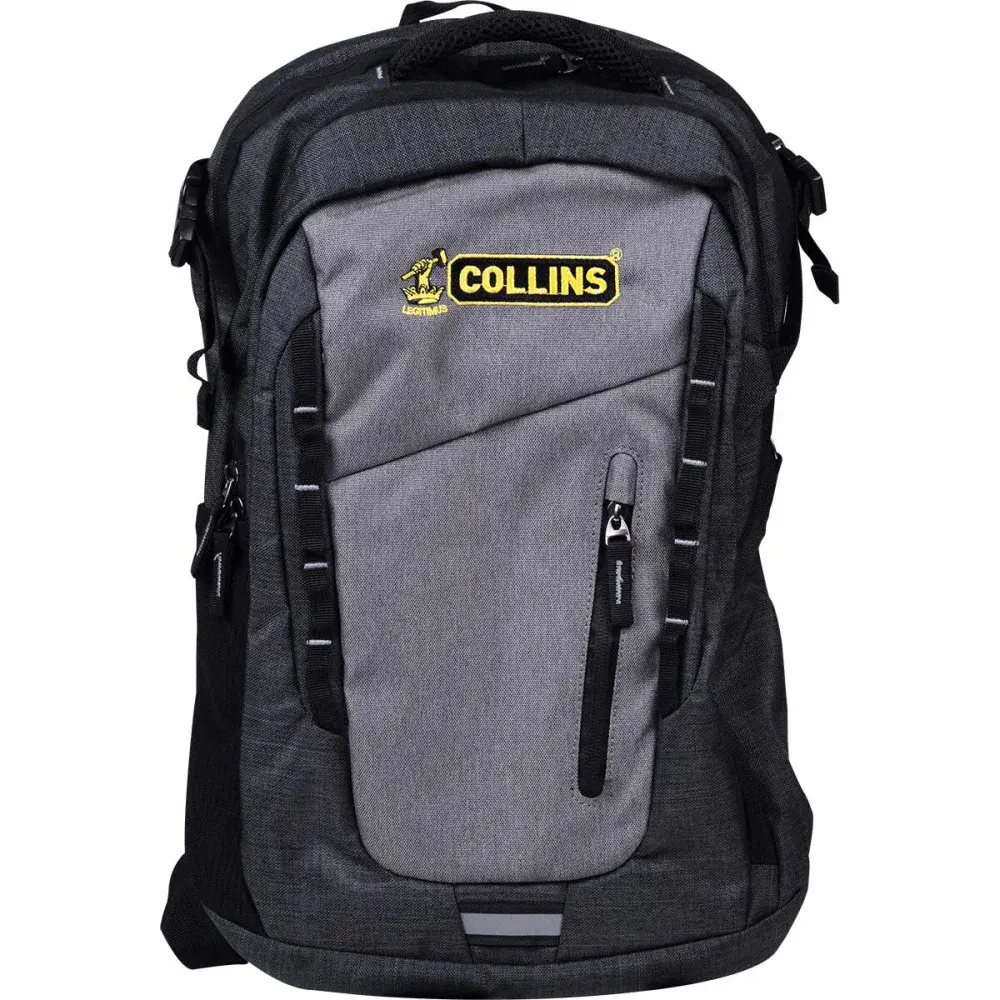 Mochila para notebook cinza/ grafite até 10 kg Collins — fotografia de referência