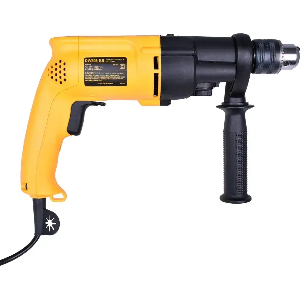 Furadeira de impacto 1/2 700W 2 vvr DW505 Dewalt - 127 volts — fotografia 8