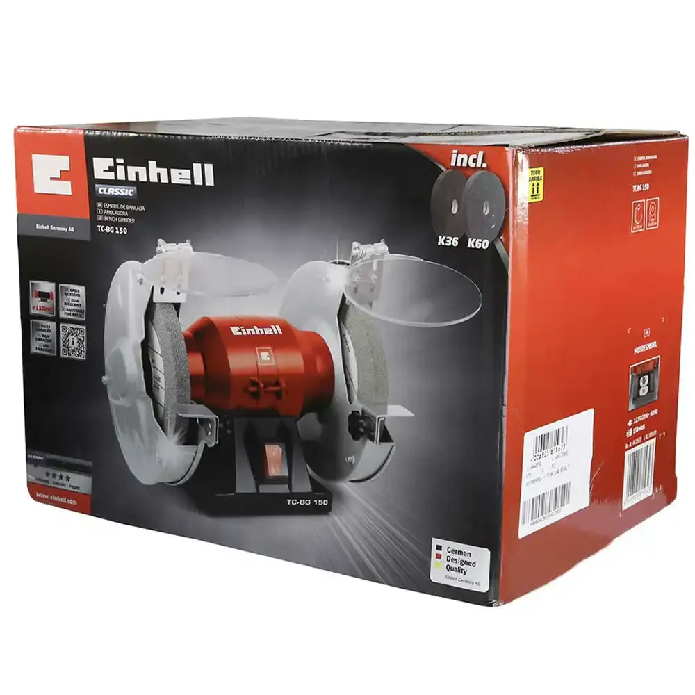 Moto esmeril 6 pol 150W tc-bg 150 4412572 bivolt Einhell — fotografia 8