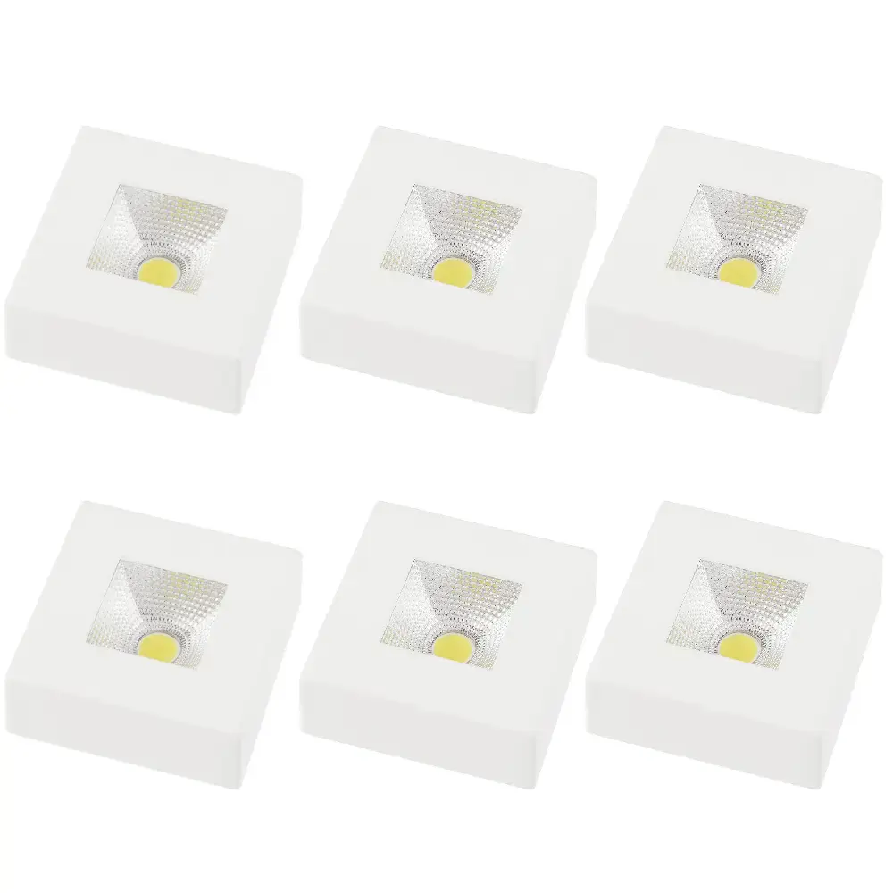 Luminária spot led sobrepor quadrado 5W 6500K com 6 unidades Avant Bivolt