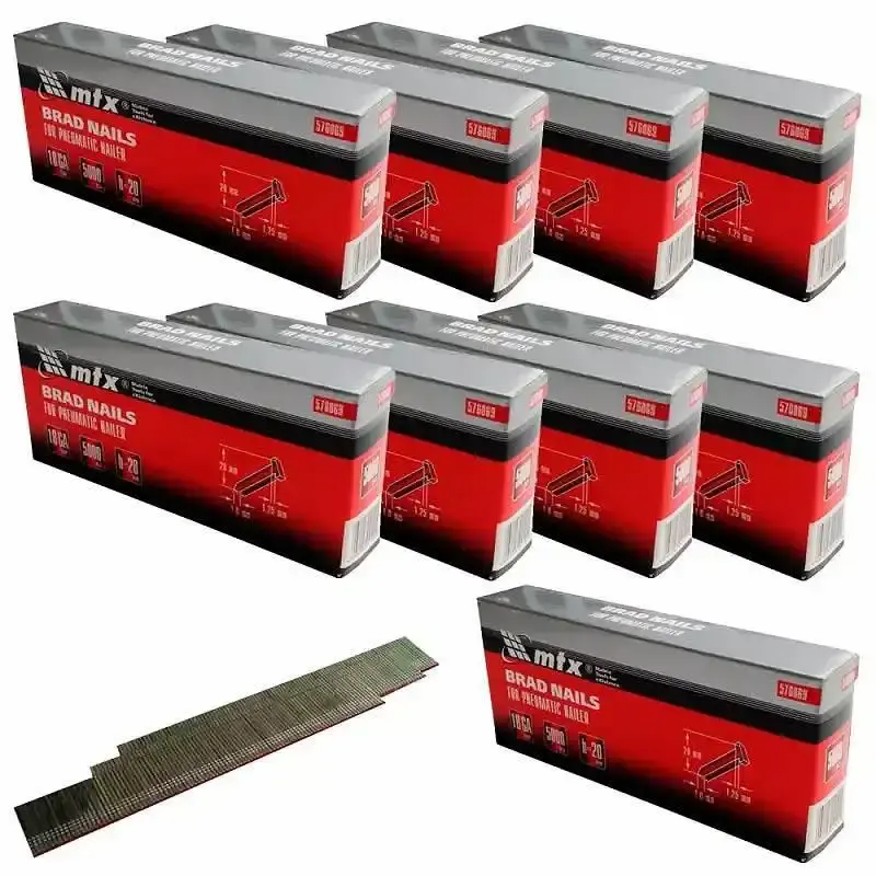 Pinos para pinador pneumático F-20 combo com 45.000 peças MTX — fotografia de referência