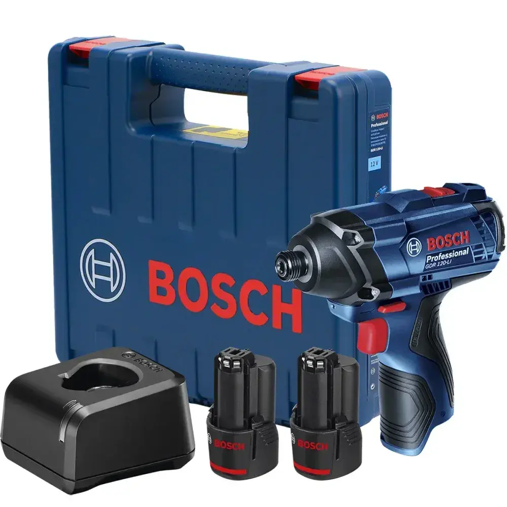 Chave de impacto a bateria de lítio 1/4 GDR120-LI 12V biv Bosch — fotografia 8