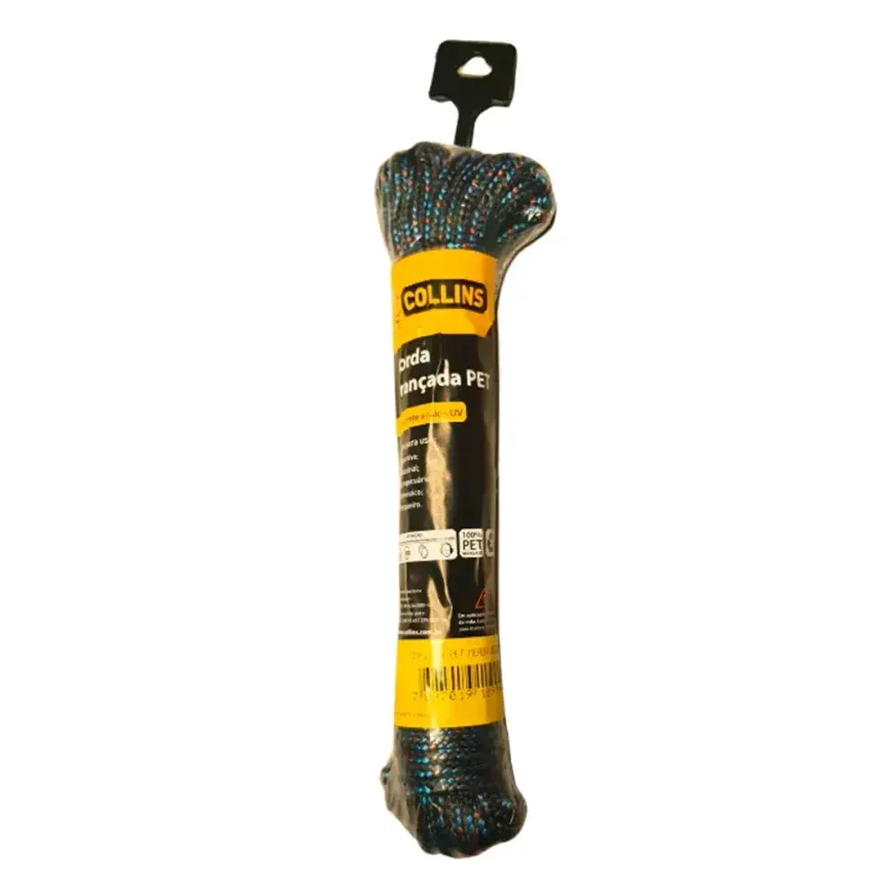 Corda pet trançada 10MM color meada 20M Collins — fotografia 8
