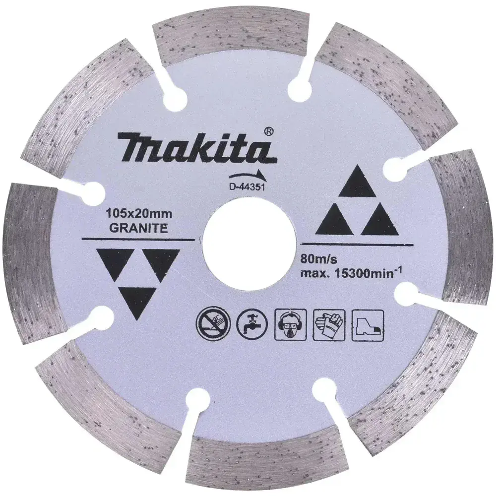 Disco de corte diamantado 105MM uso úmido D-44351 Makita — fotografia 3