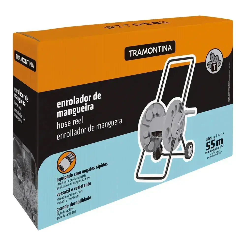 Enrolador móvel de mangueira 50M Tramontina — fotografia 6