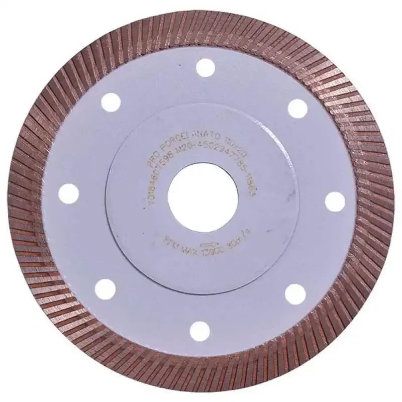 Combo disco diamantado 4.3/8 pol para porcelanato com 10 peças turbo pro Norton — fotografia 3